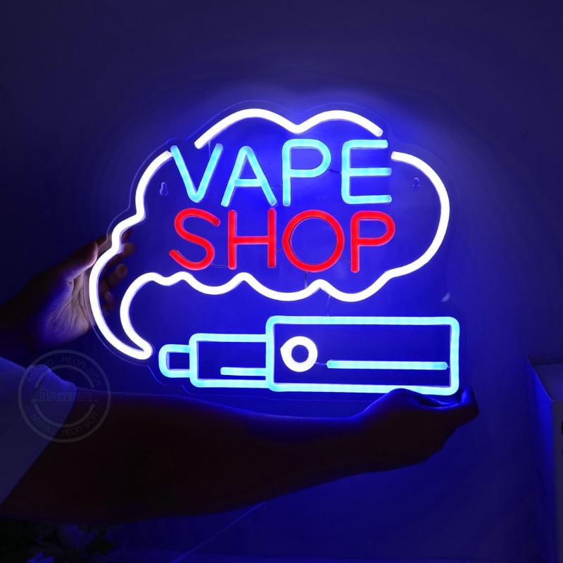 Vaping Store - LEDネオンサイン,タバコ店,窓ディスプレイ,ガレージ,男の洞窟,壁の芸術的な装飾