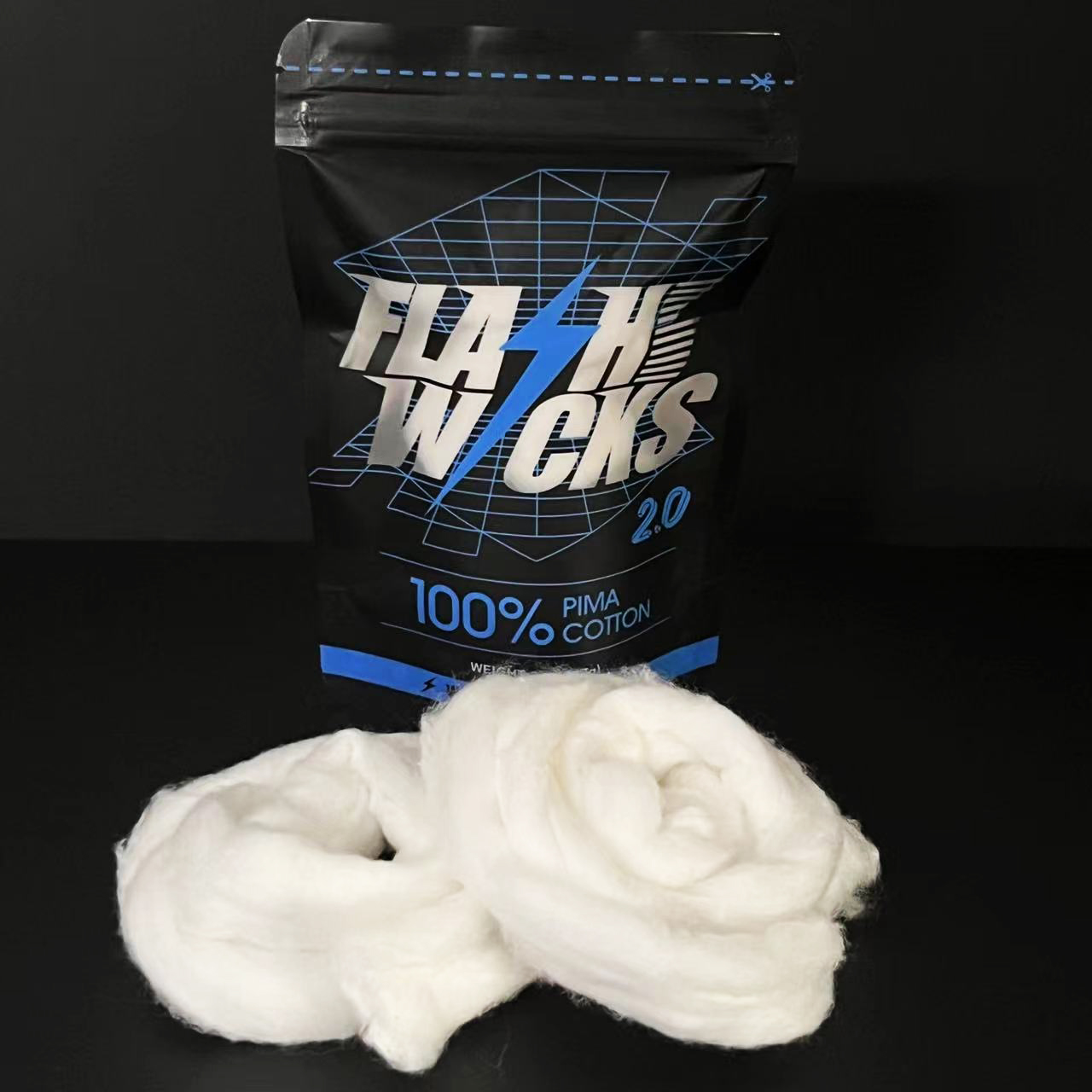 Cotton Wick Organic - プレミアムオーガニックコットンワックス,キャスティングプライム,kylin zeus zxシリーズ,コットンデコレーション,100%,2x l600 mm, 1パック