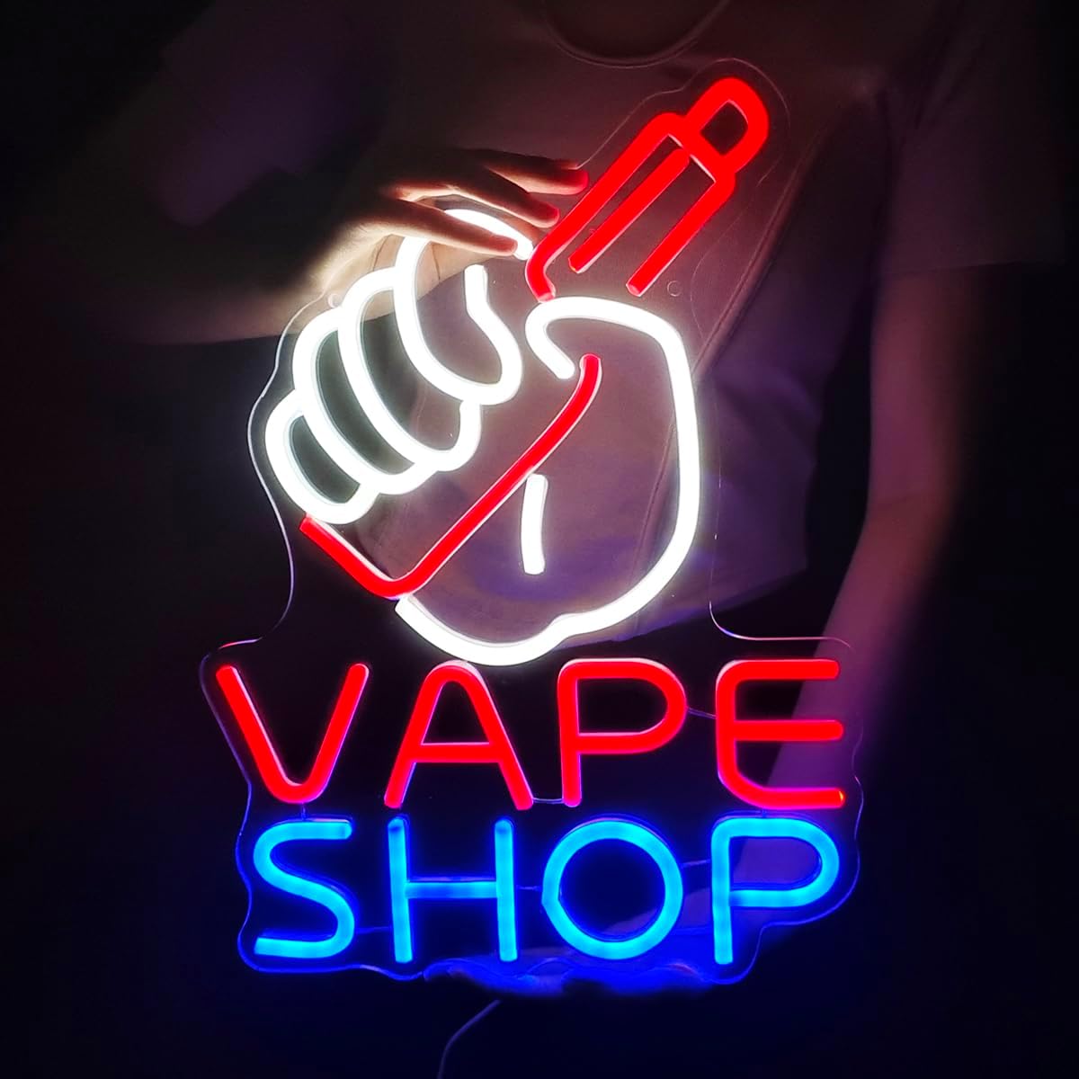 Vaping Store - VAPEショップ ネオンサイン 煙草店用 LEDライトアップ 電子タバコ店 サイン