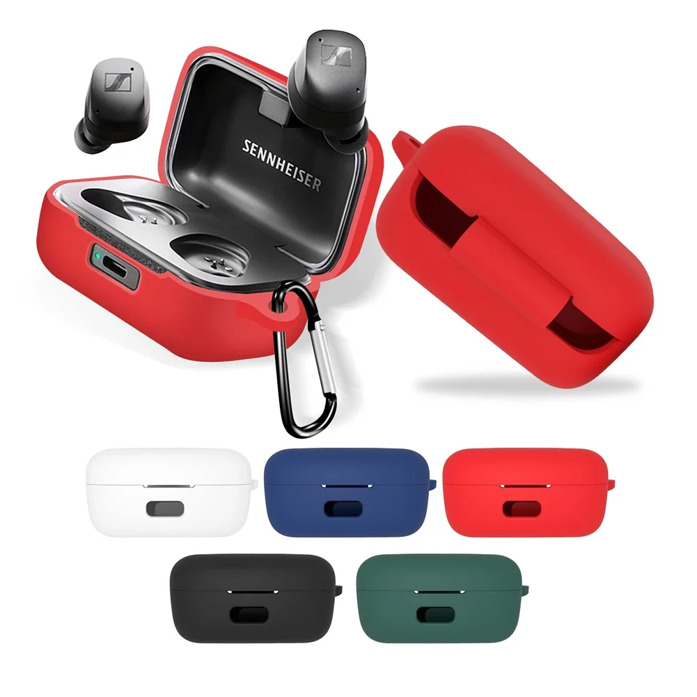 Sennheiser Headphone Momentum 4 - 耐衝撃性シリカゲルカバー,真のワイヤレス,3/4,洗えるシェル,滑り止めスリーブフレーム