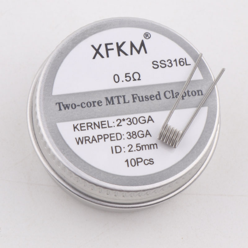 新しい XFKM 10 ピース/箱 NI80/A1/SS31 - Clapton Wire Pre Built のレビューと価格