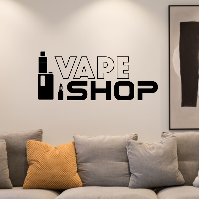 ビニール壁デカール ベイプショップサインポスター ウォールス - Vaping Shop のレビューと価格