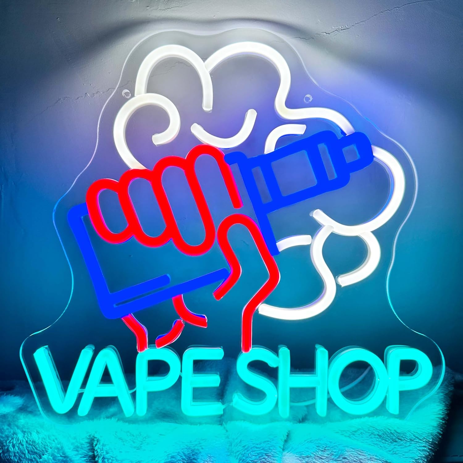 VapeショップLEDネオンライトサイン、スモークショップ用 - Vaping Store のレビューと価格