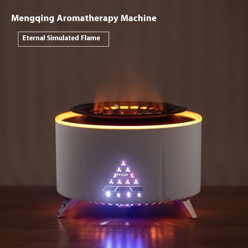 ホワイトノイズ火山溶岩加湿器クリエイティブフレームアロマセラ - Vape Ring のレビューと価格
