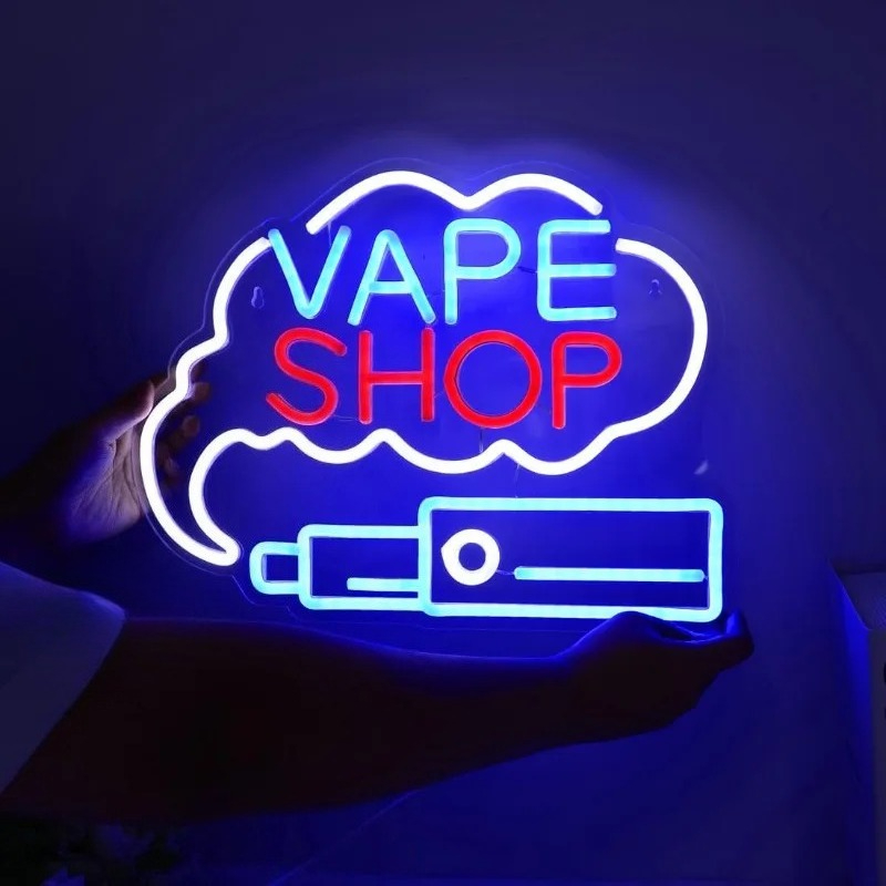 LED VAPE ショップスモークネオンサイン葉巻店ウィンド - Vaping Store のレビューと価格